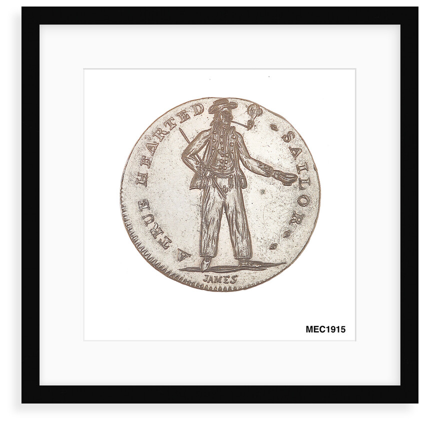 Spence's halfpenny token by C. James