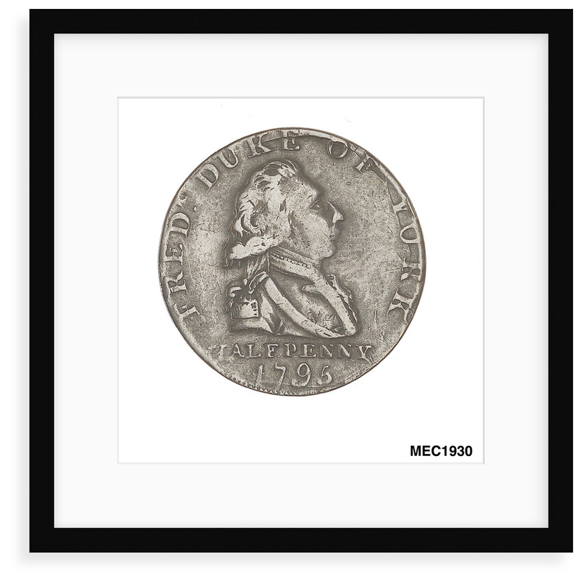 Halfpenny token commemorating Frederick Augustus, Duke of Albany and York (1763-1827) by unknown