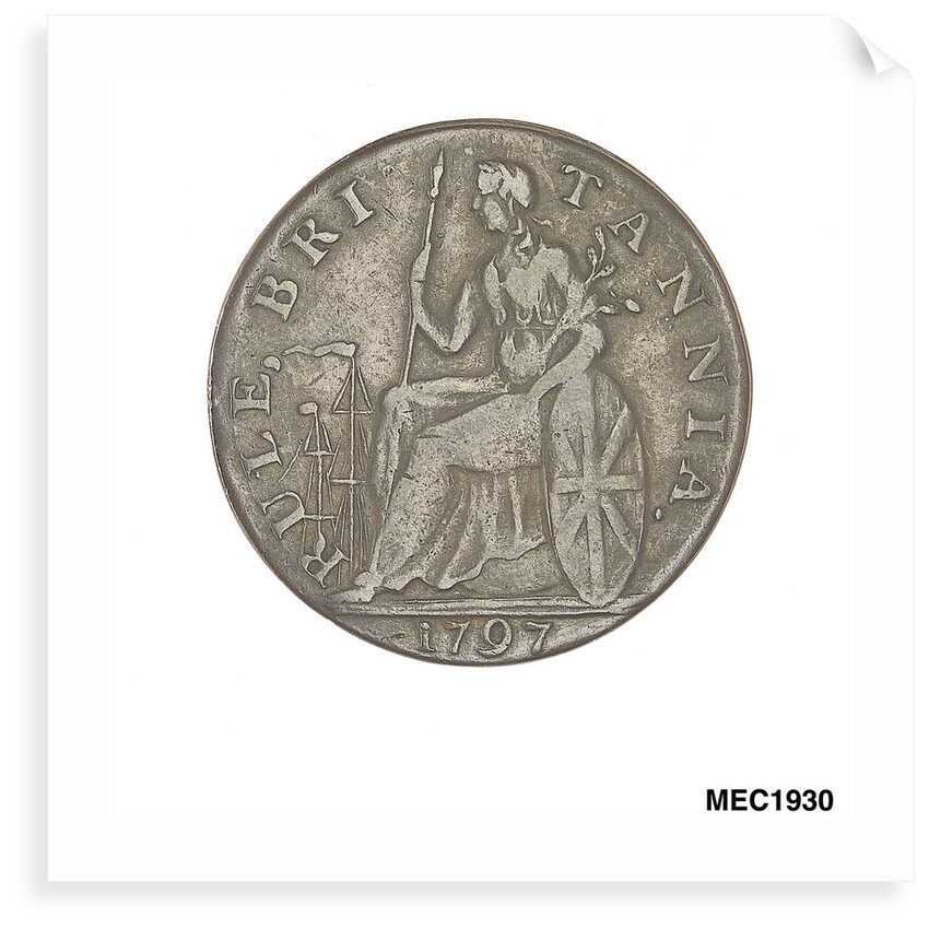 Halfpenny token commemorating Frederick Augustus, Duke of Albany and York (1763-1827) by unknown