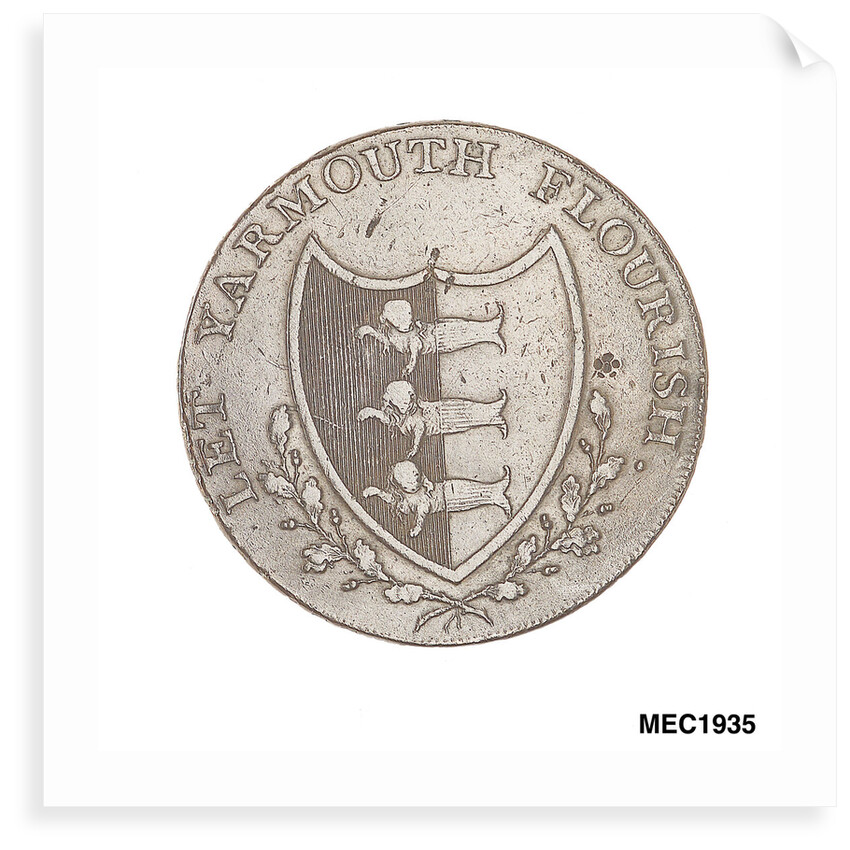 Yarmouth halfpenny token by unknown