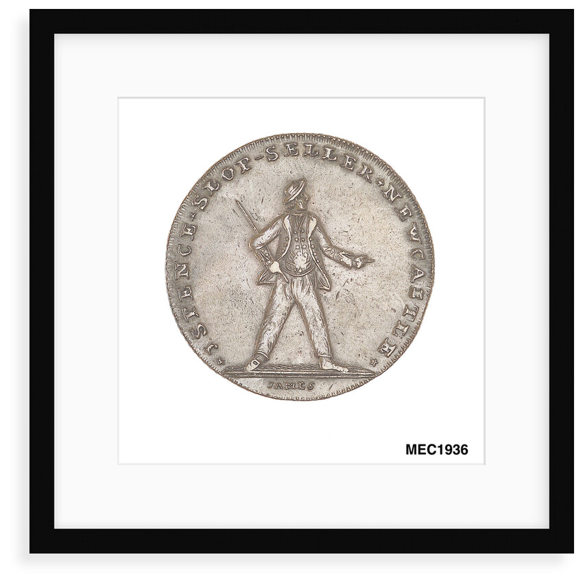 Newcastle halfpenny token commemorating the Battle of the Glorious First of June, 1794 by C. James