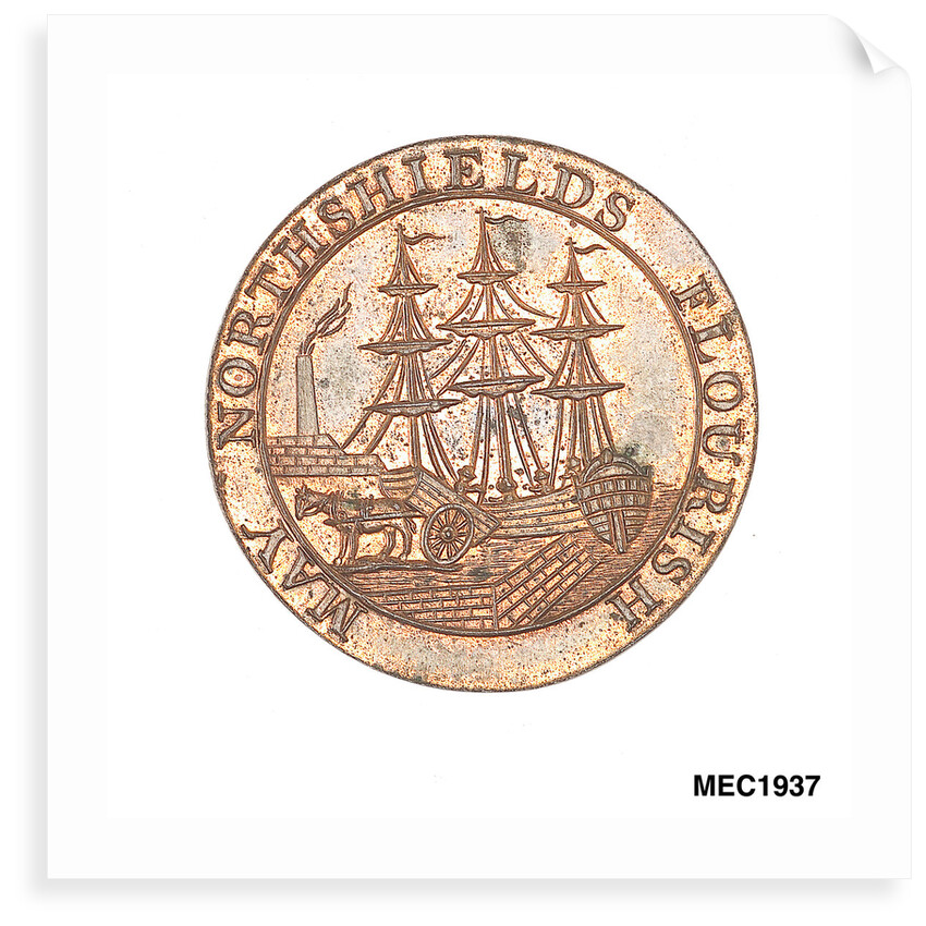 North Shields halfpenny token by unknown
