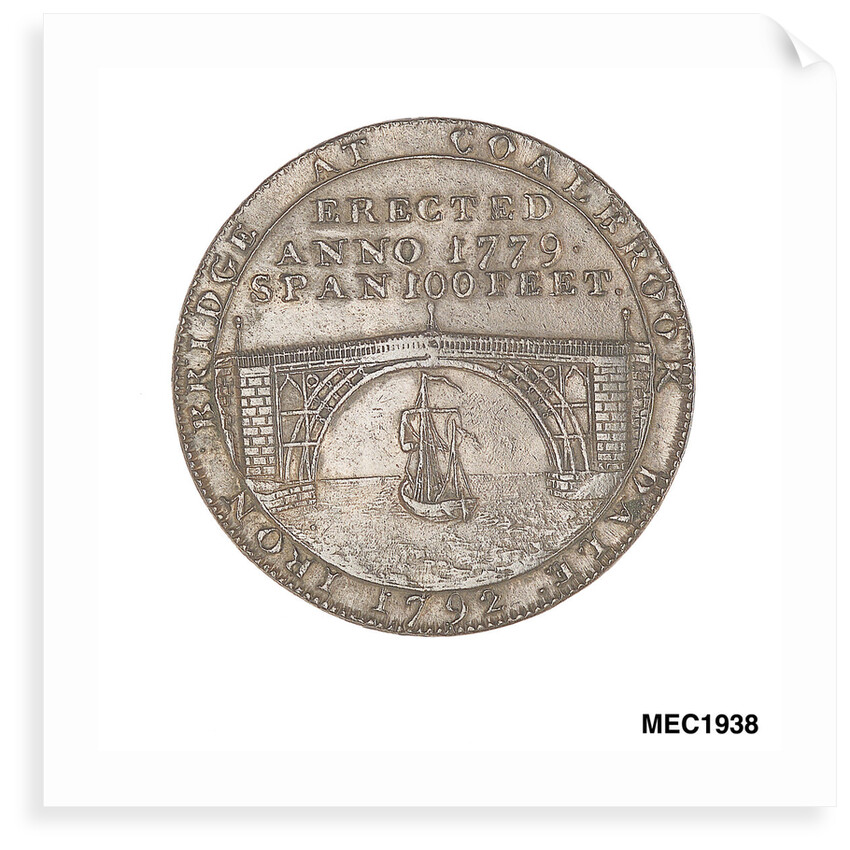 Coalbrook Dale halfpenny token by T. Wyon