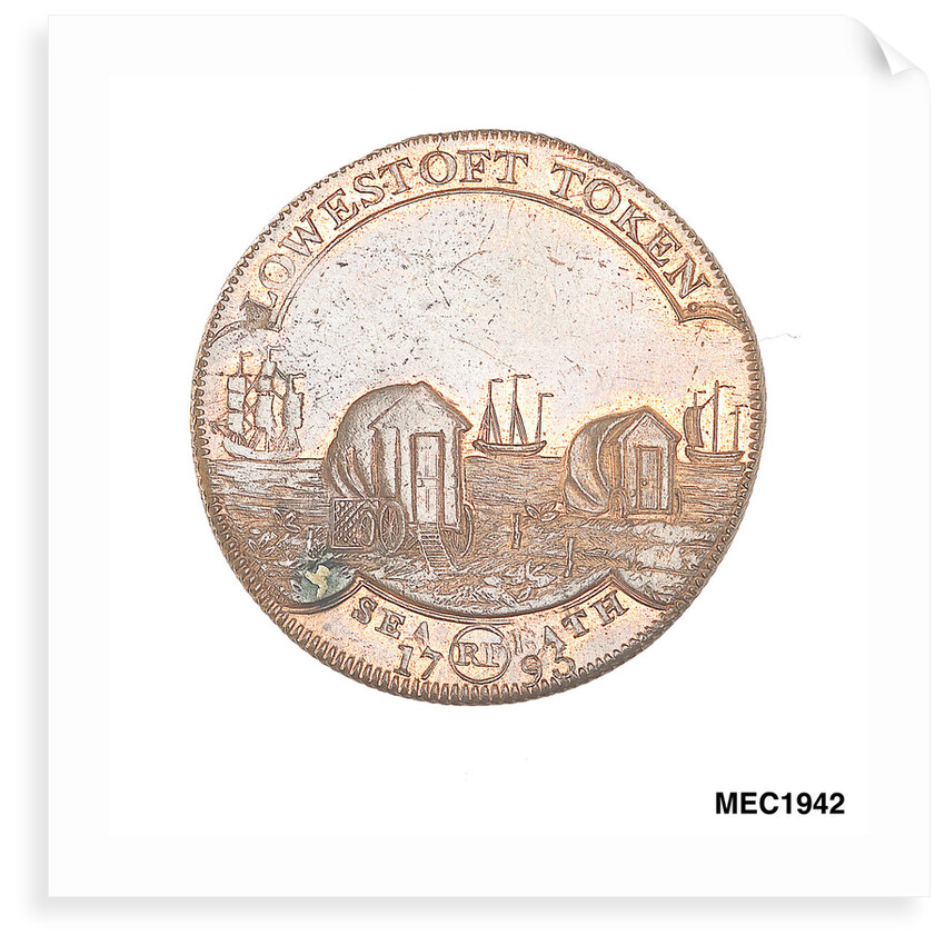 Lowestoft halfpenny token by R.P.