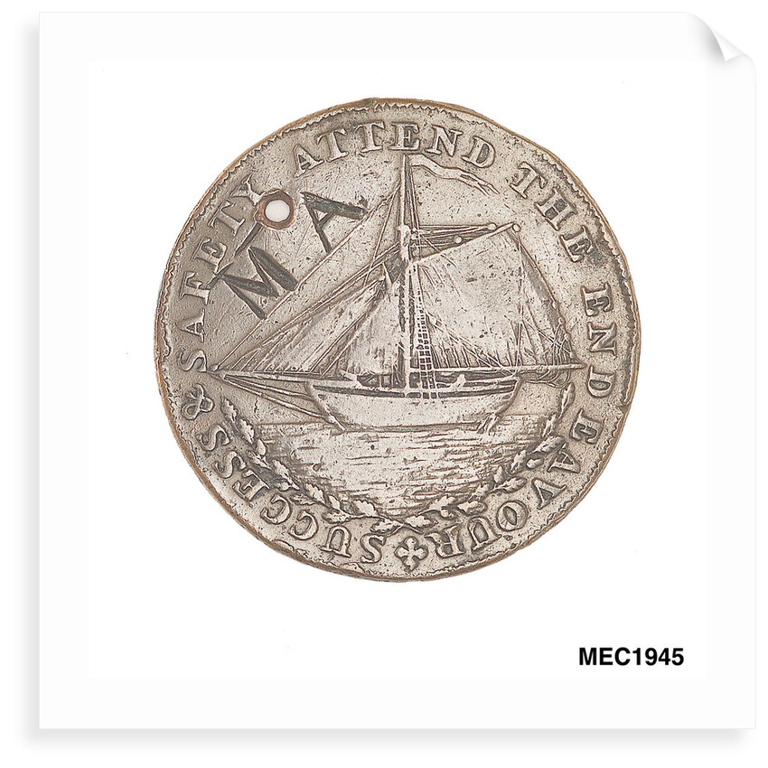 Hastings halfpenny token by T. Wyon