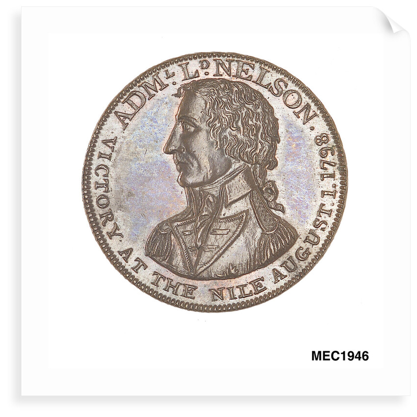 Birmingham Workhouse shilling token commemorating the battle of the Nile, 1798 by unknown