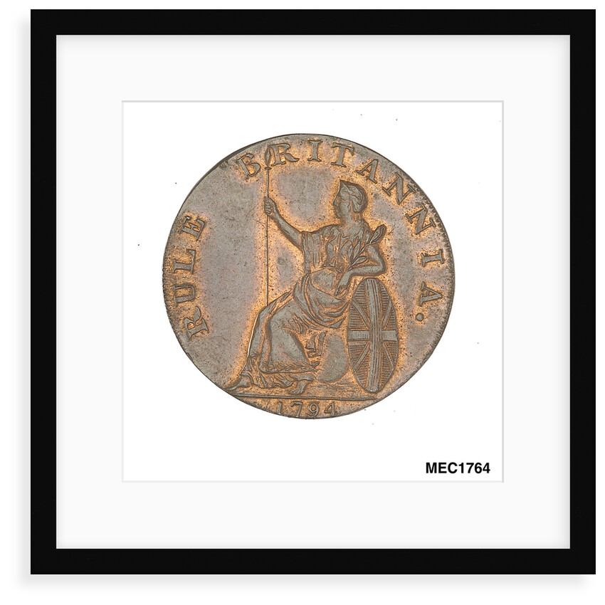 Token commemorating Admiral of the Fleet Richard Howe (1726-1799) and the Glorious First of June, 1794 by T. Wyon