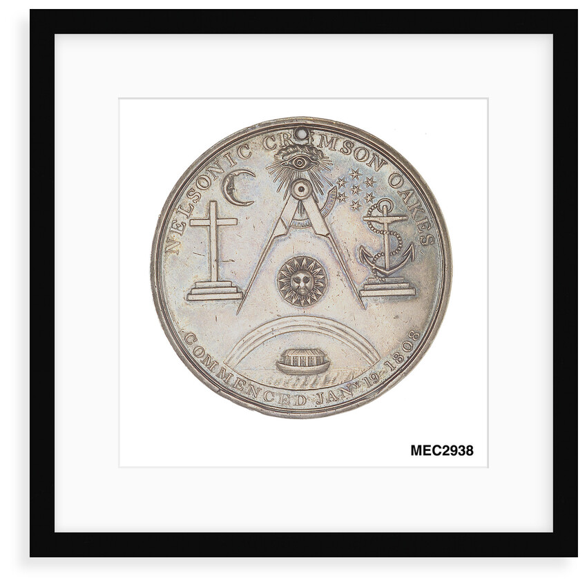Medal commemorating Vice-Admiral Horatio Nelson (1758-1805) and Nelsonic Crimson Oakes by Benedetta Pistrucci