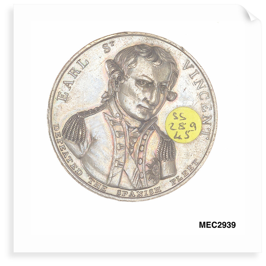 Medal commemorating John Jervis, Earl St Vincent (1735-1823) and the battle of Cape St Vincent, 1797 by unknown