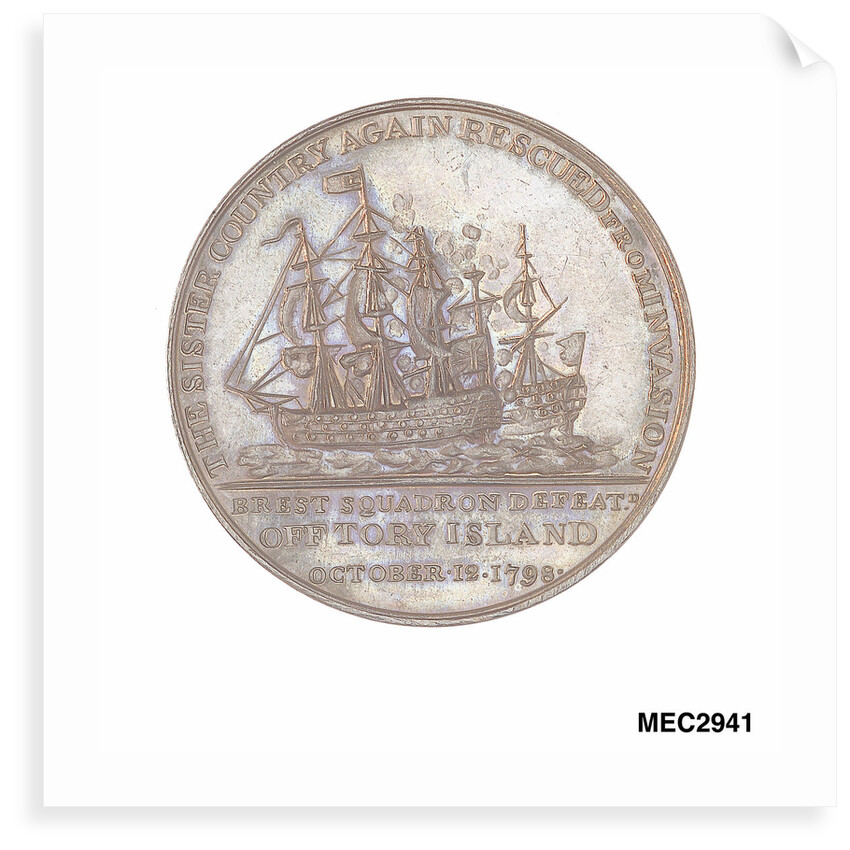 Medal commemorating Sir John Borlase Warren (1753-1822) and the action off Tory Island, 1798 by Unknown