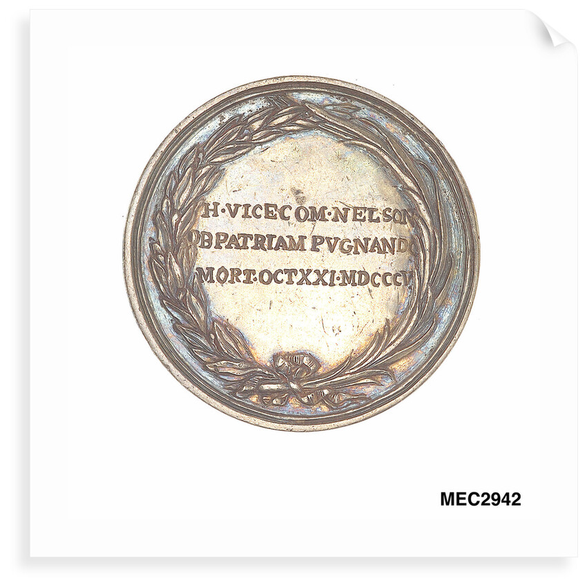 Medal commemorating Vice-Admiral Horatio Nelson (1758-1805) by unknown