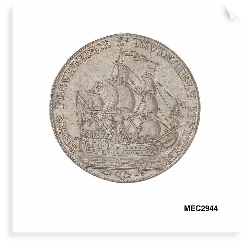 Portsmouth halfpenny token by J. Pitt