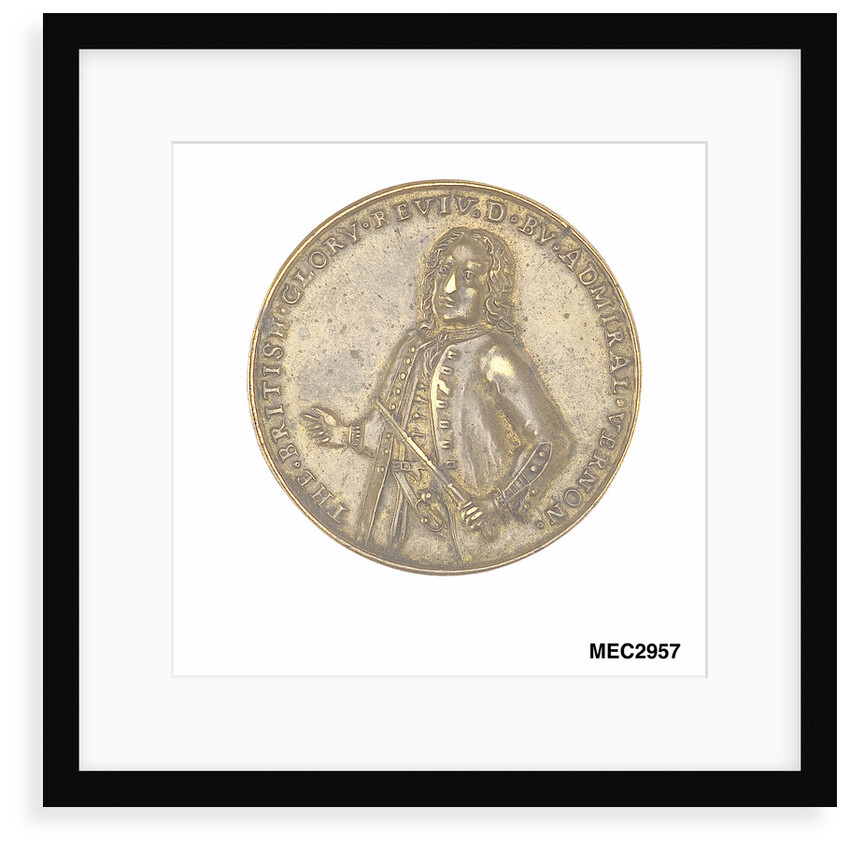 Medal commemorating depicting Admiral Vernon and the capture of Porto Bello, 1739 by unknown