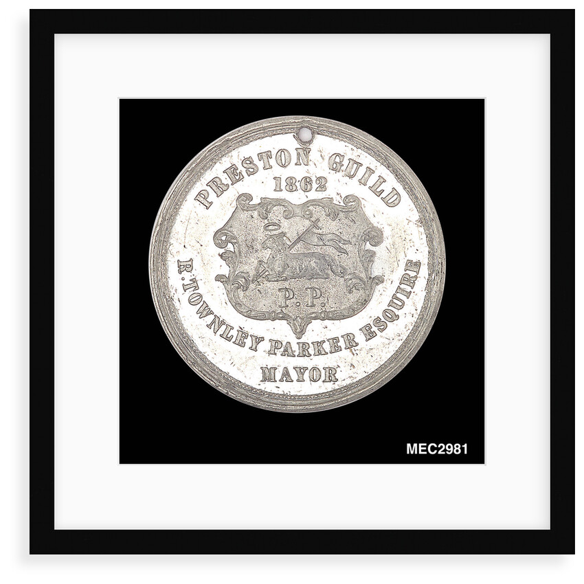 Commemorative medal depicting Preston town hall by John Moore