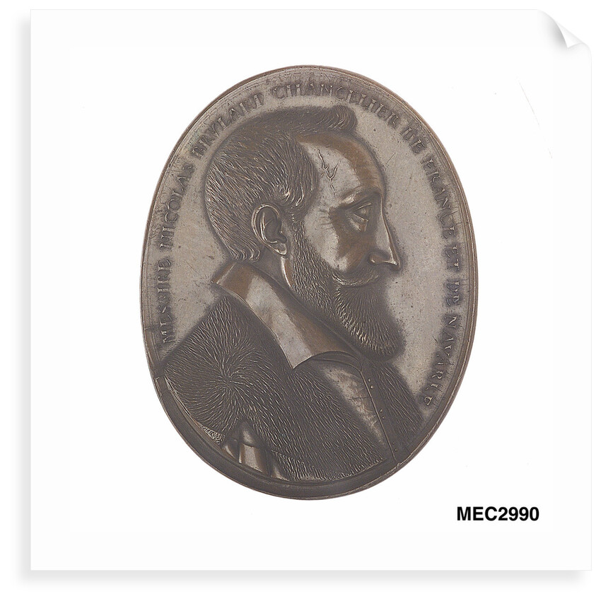 Commemorative medal depicting Nicholas Brulart by unknown