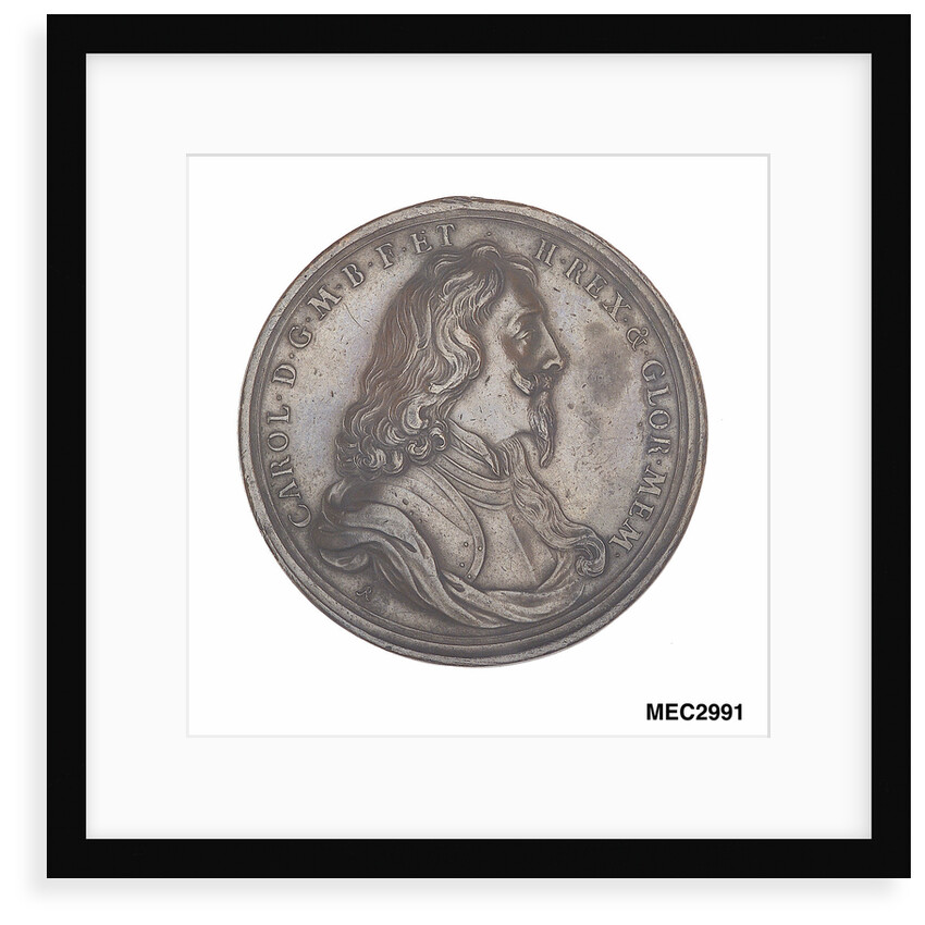 Commemorative medal depicting Charles I by John Roettier