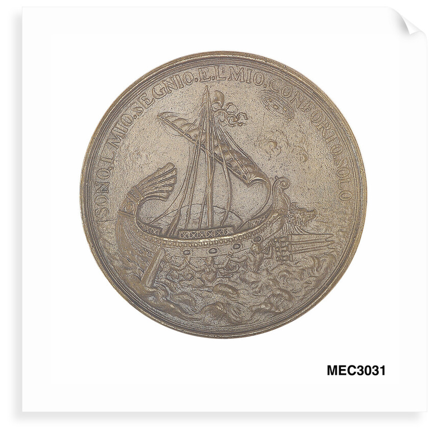Commemorative medal depicting Francesco Redi (1626-97) by M. Soldanus