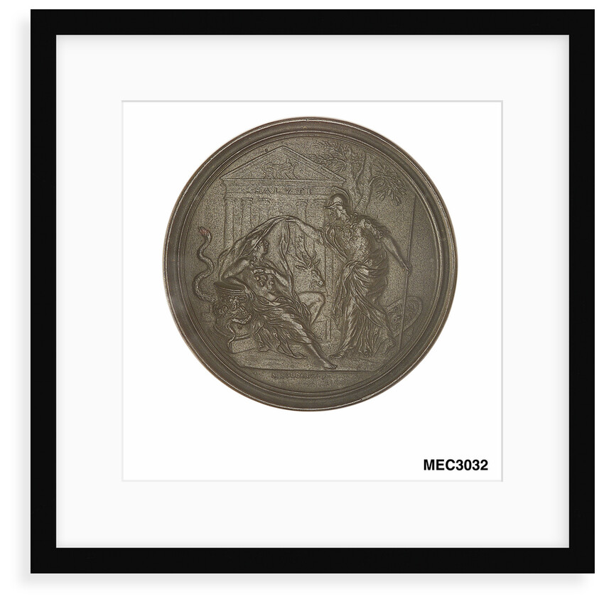Commemorative medal depicting Francesco Redi (1626-97) by Massimiliano Soldani-Benzi