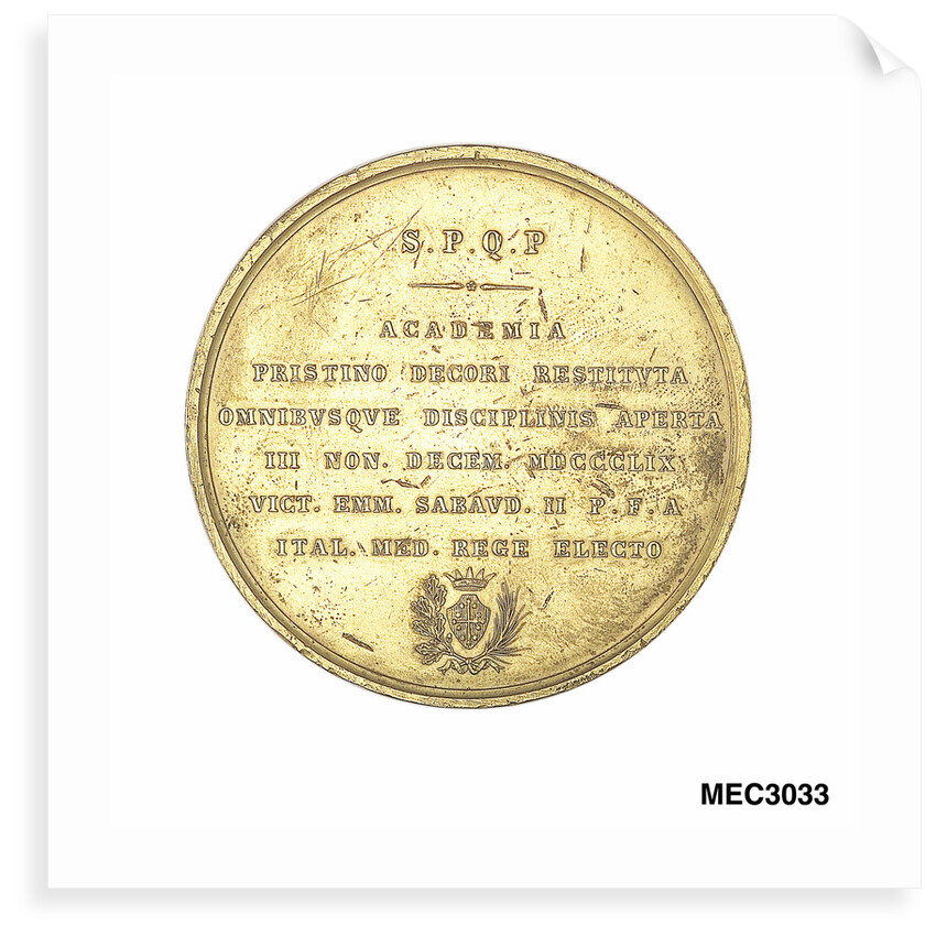 Commemorative medal depicting Galileo Galilei (1564-1642) by P. Cinganelli