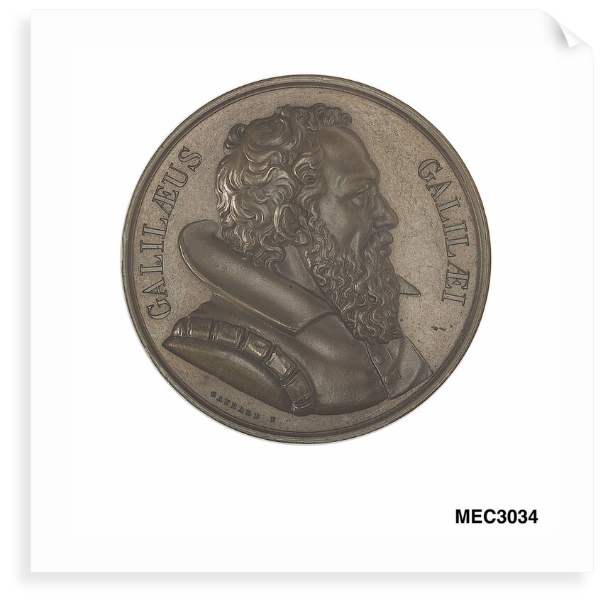 Commemorative medal depicting Galileo Galilei (1564-1642) by unknown