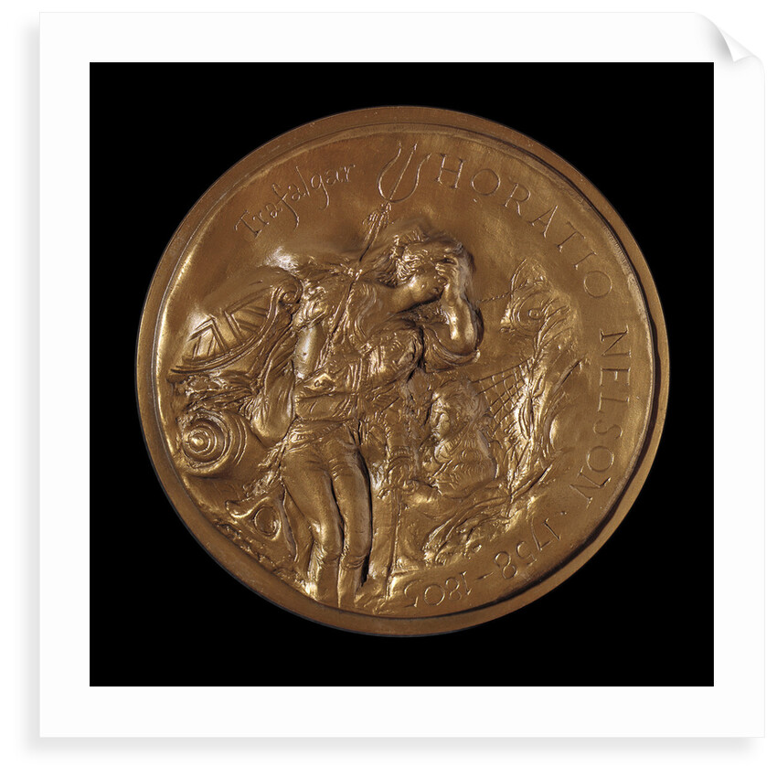 Medal commemorating Vice-Admiral Horatio Nelson (1758-1805) and Trafalgar by Ronald Searle