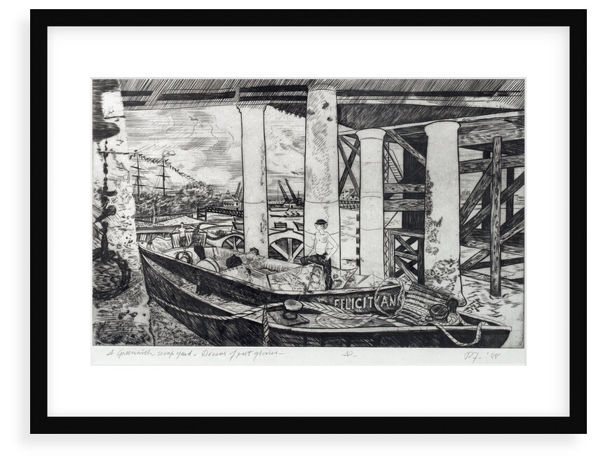 A Greenwich scrap yard. Dreams of Past Glories by Richard Fozard