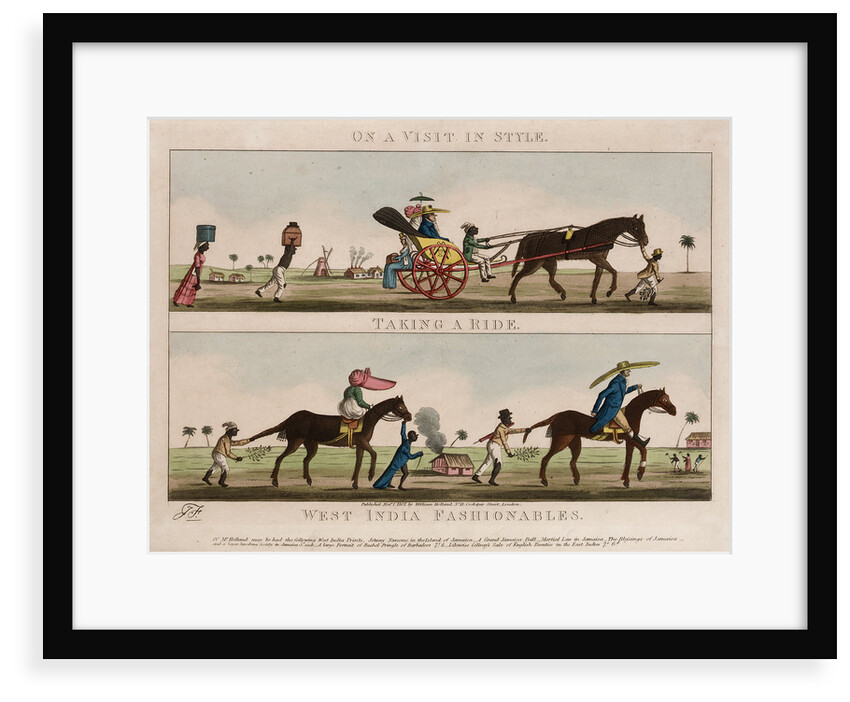 On a Visit in Style - Taking a Ride - West India Fashionables by J. S.