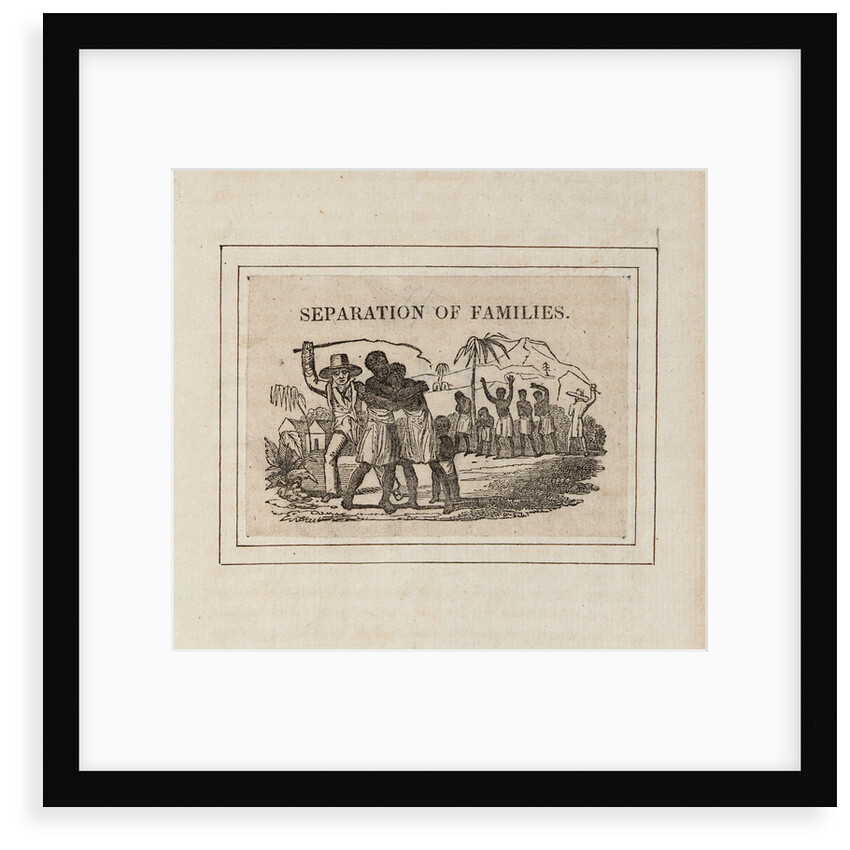 'Separation of Families': slavers capture native Africans and send them into slavery by unknown