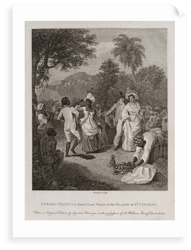 A Negro Festival drawn from Nature in the Island of St Vincent by Agostino Brunais