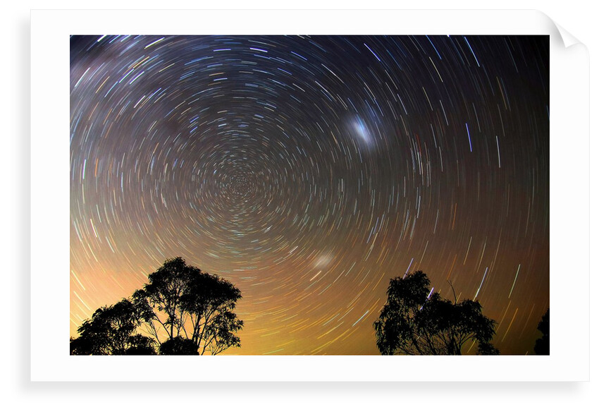 Star Trails Blue Mountains by Edward Dobosz