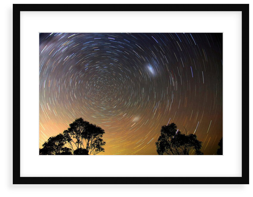 Star Trails Blue Mountains by Edward Dobosz