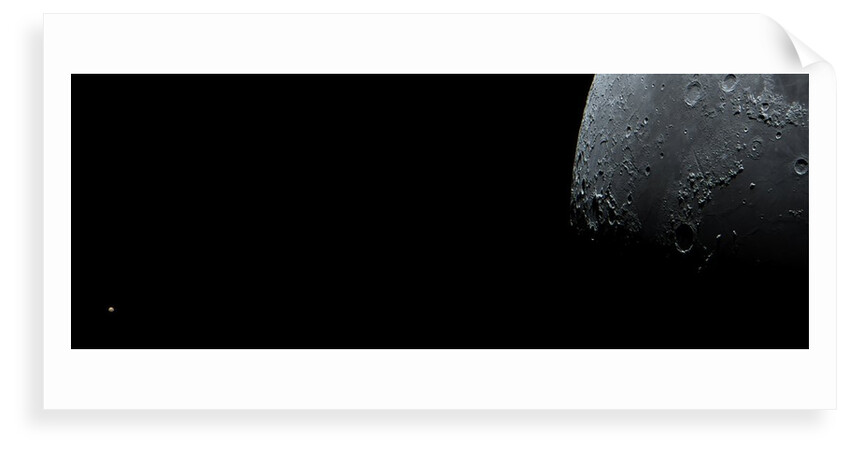 Mars Next to the Moon by Eric Toops