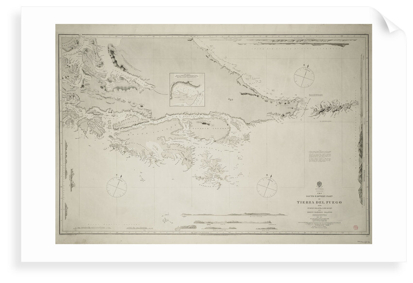 The south-eastern part of Tierra del Fuego with Staten Island, Cape Horn and Diego Ramirez Island by Robert Fitzroy