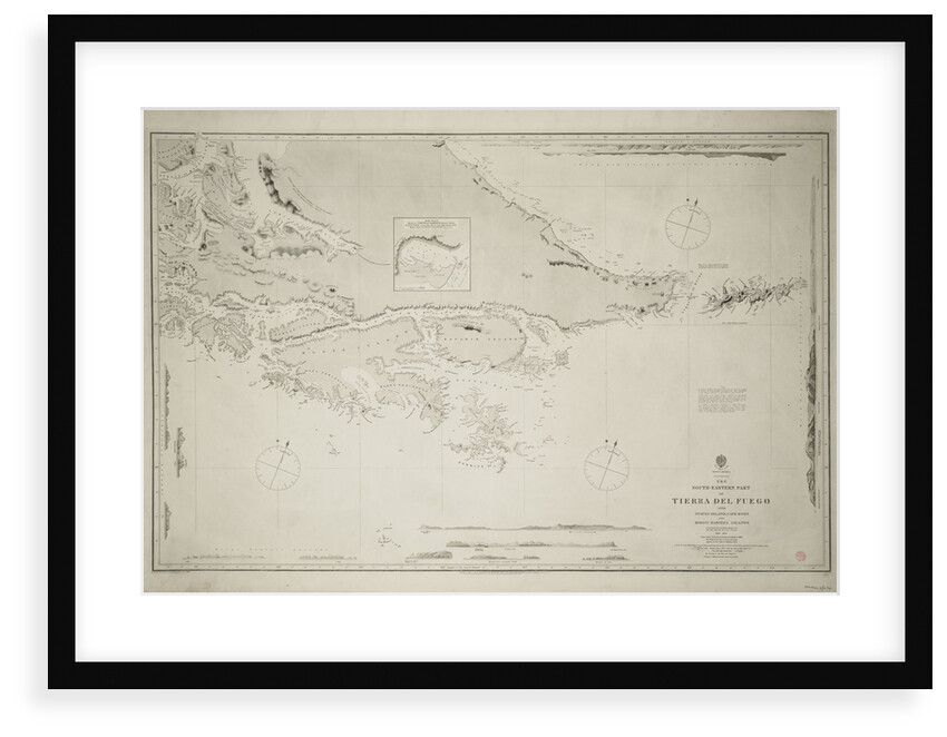 The south-eastern part of Tierra del Fuego with Staten Island, Cape Horn and Diego Ramirez Island by Robert Fitzroy