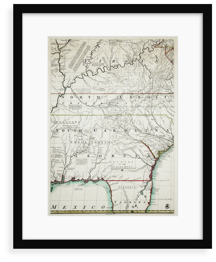 A map of the British and French dominions in North America by John Mitchell