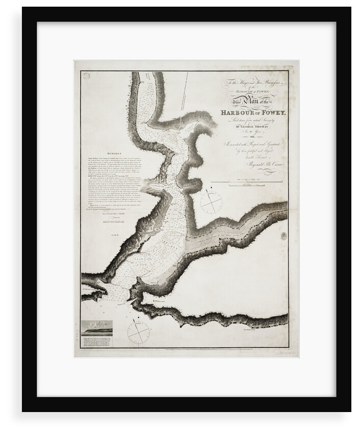 The harbour of Fowey, Cornwall by Hydrographical Office