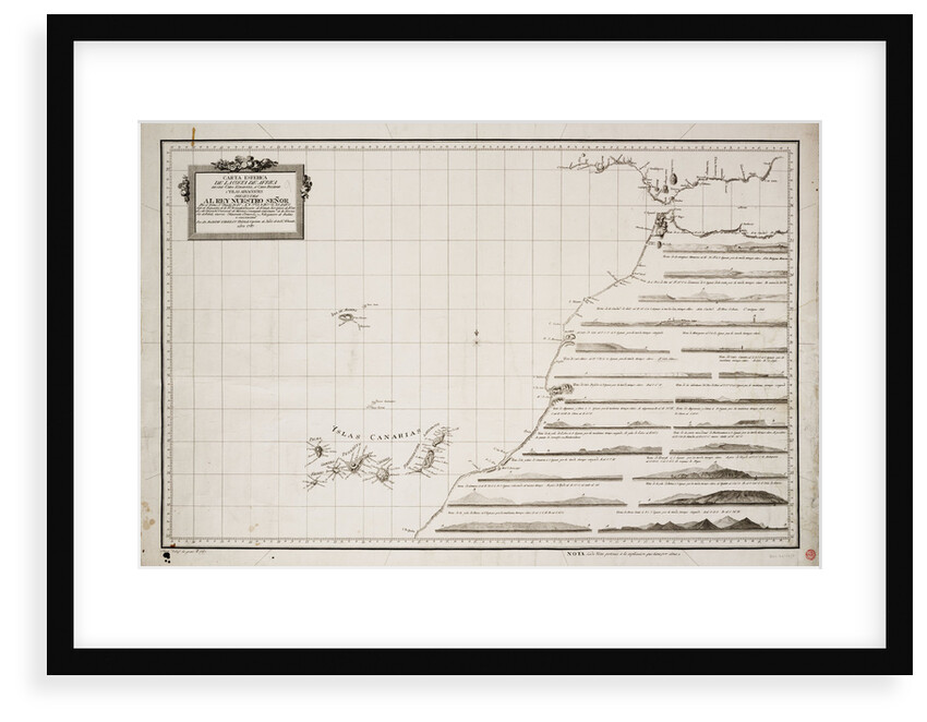 Map of the west coast of Africa and the Canary islands by D Joseph Varelay Ulloa