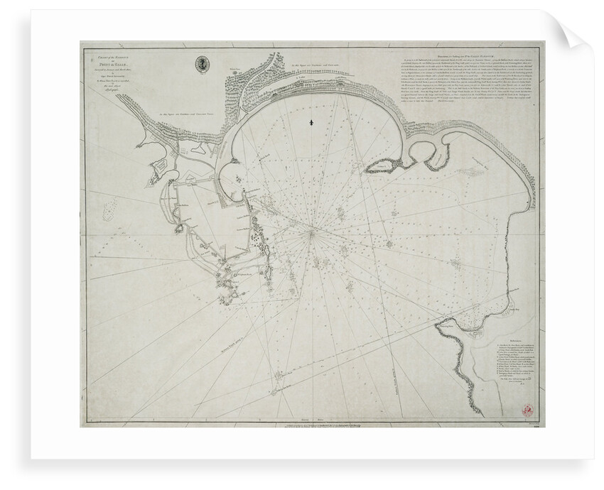 Chart of the harbour of Point de Galle. Surveyed in January and March 1800, by Captain David Inverarity. To whom this plate is inscribed, by his most obliged A.Dalrymple. by Alexander Dalrymple