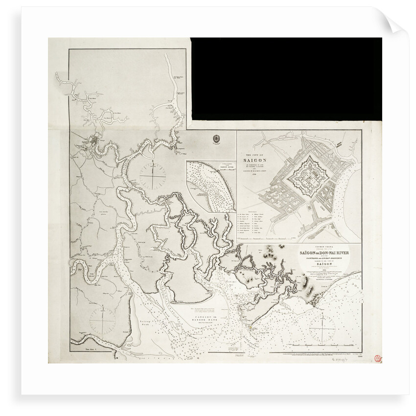 Map of Indochina by Great Britain. Admiralty. Hydrographic Office