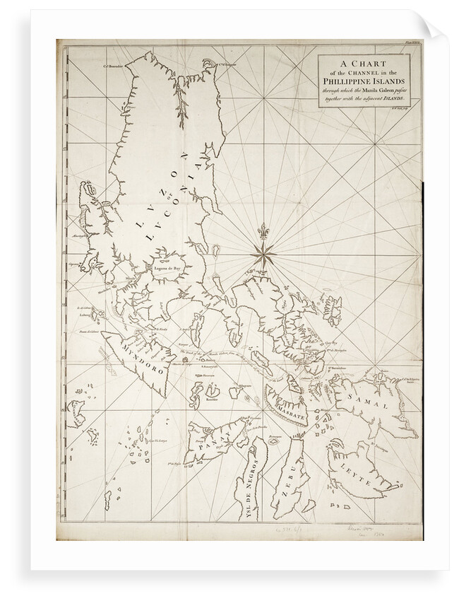 A chart of the channel in the Phillippine Islands through which the Manila Galeon passes together with the adjacent islands by RW Seale