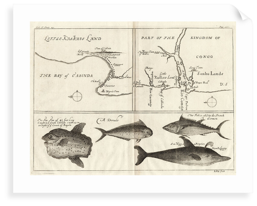 Chart of Gulf of Guinea, Africa by Gerard van Keulen