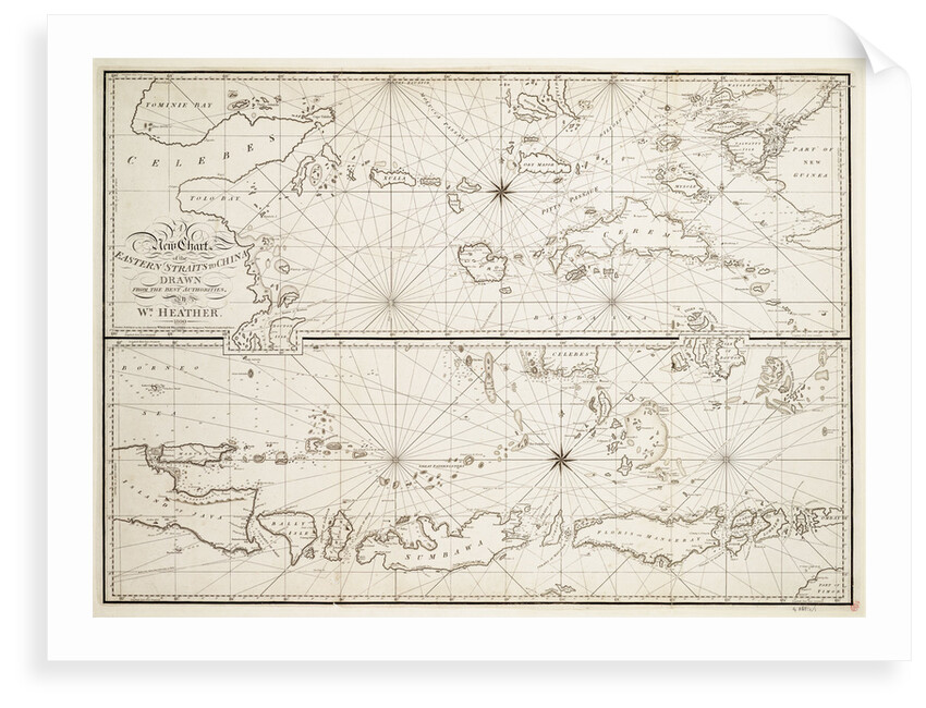 A new chart of the Eastern Straits to China by William Heather