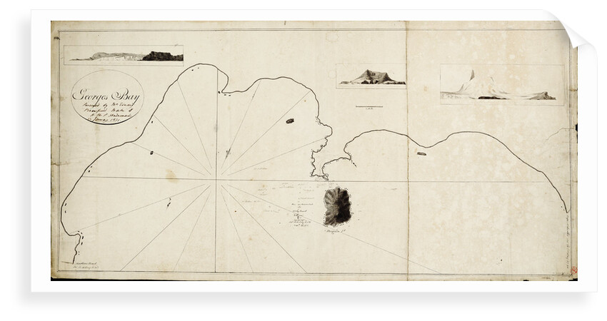 St. George's Bay surveyed by Edward Bransfield, Master of HMS 'Andromache' by Edward Bransfield