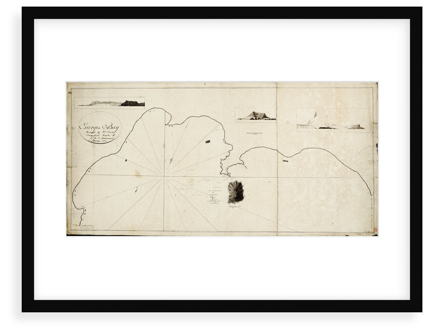 St. George's Bay surveyed by Edward Bransfield, Master of HMS 'Andromache' by Edward Bransfield