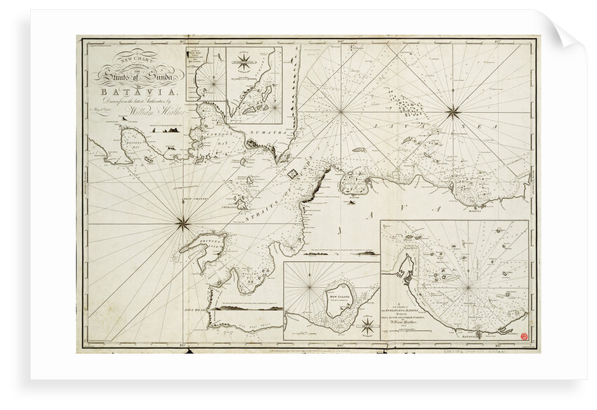 Navigation through the Straits of Sunda to Batavia by William Heather