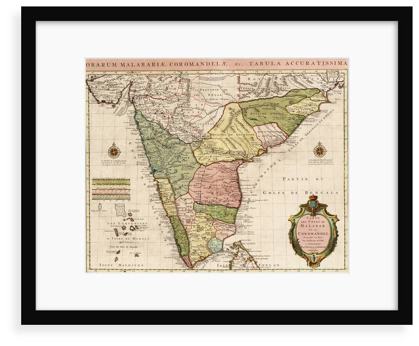 Chart of the Indian Ocean by Guillaume de L'Isle