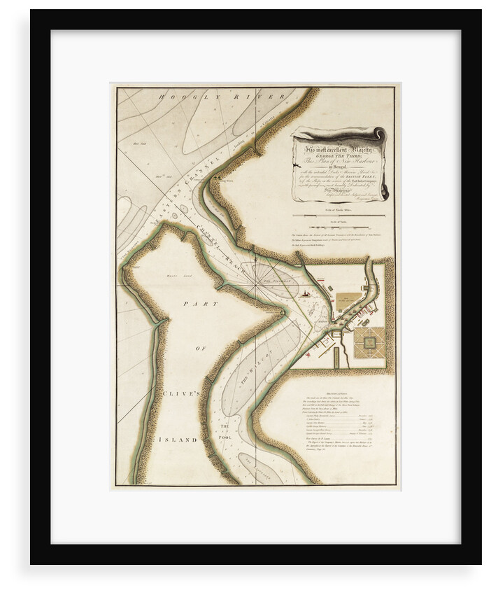 Map of Hoogly River by unknown