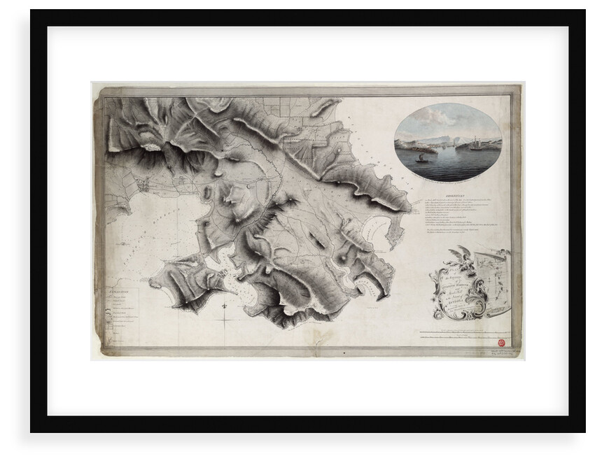 Plan of the environs of English Harbour and Monks Hill in the Island of Antigua surveyed and drawn by John Brown, surveyor and draughtsman to the army in the West Indies 1782 by John Brown