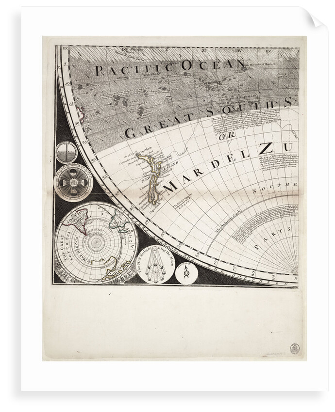 A new and correct map of the world (section) by Sayer & Bennett