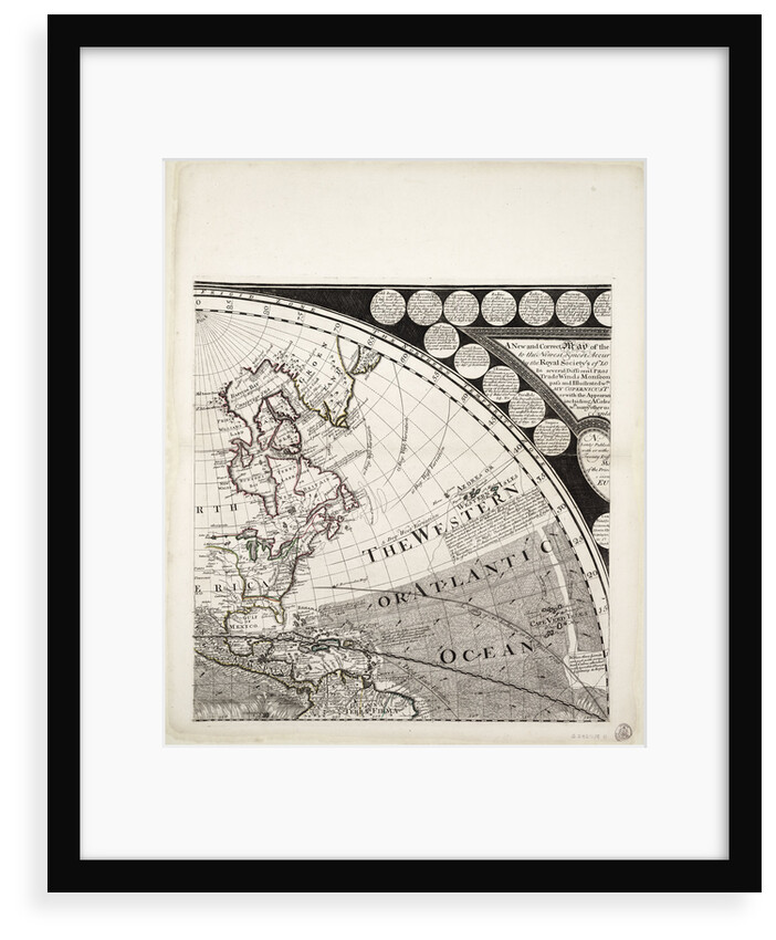 A new and correct map of the world (section) by Sayer & Bennett